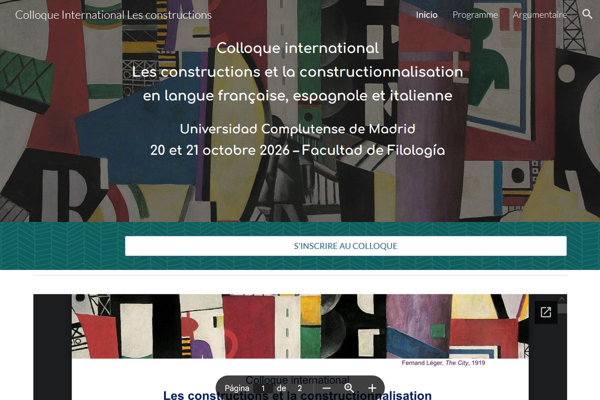 Les constructions et la constructionnalisation en langue française, espagnole et italienne