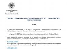 I PREMIO PAREFRAS DE INVESTIGACIÓN EN FRASEOLOGÍA Y PAREMIOLOGÍA WOLFGANG MIEDER